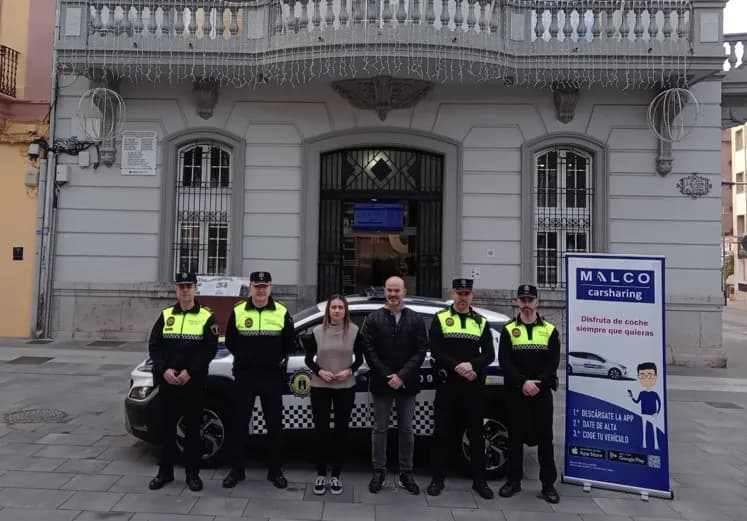 Malco liefert ein Polizeifahrzeug in La Vall d’Uixò