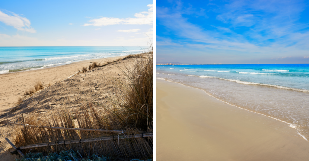 ¿La salvaje Playa de El Saler o la Playa urbana de la Malva-Rosa? Tú eliges.